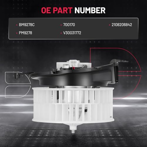 Image of BDFHYK AC Heater Blower Motor Fan 700170 Compatible with Mercedes-Benz E300 E320 E420 E430 E55 AMG,HVAC Blower Motor Assembly Replacement for BM9278C 2108206842 PM9278 V30031772
