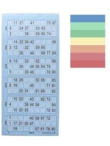 Unbekannt Bingo Block 600 Tickets System 15/90