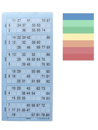 Unbekannt Bingoticket-Block 600 Tickets System 15 aus 90