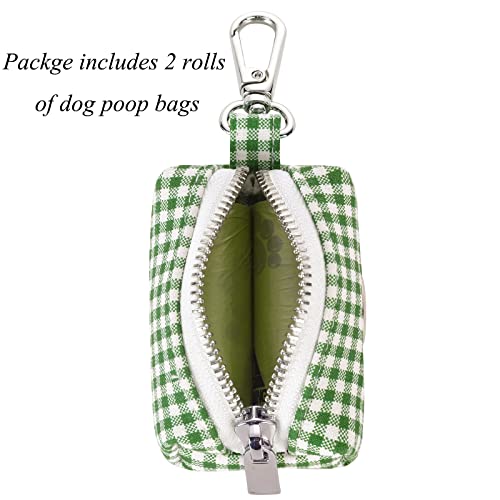 Image of Lionet Paws Cute Dog Poop Bag Holder with Dog Poop Bag for Leash, Cotton Dog Bag Dispenser, Matching Dog Collar