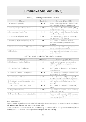 Image of Oswaal CBSE 15 Sample Question Papers Class 12 Political Science for 2026 Board Exam (As per CBSE Sample Question Paper issued on 30 July 2025), recommended by 2025 CBSE Toppers