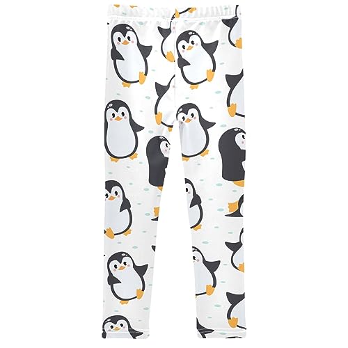 ZZXXB Frog with Polka Dot Girl's Leggings Soft Ankle Length Active Stretch Pants Bottoms Kids Dance Yoga Tights 4-10 Years2