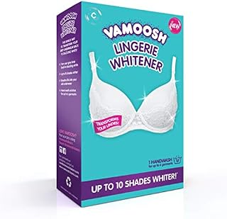 Vamoosh Lingerie Whitener - Laundry Fabric Whitener for Underwear, Stain Remover, Hand Wash Solution, Transforms Bras & Underwear up to 10 Shades Whiter (Contains 1 Hand-wash Solution)
