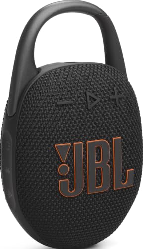 Jbl Clip 5 - Ultra-Portable, Waterproof &Amp; Dustproof Bluetooth Speaker, Big Jbl Pro Sound With Punchy Bass, Integrated Carabiner, Up To 12 Hours Of Play, Made In Part With Recycled Materials (Black)