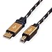 Produktbild ROLINE USB-Kabel, USBA/USB B, 4.5m USB 2.0