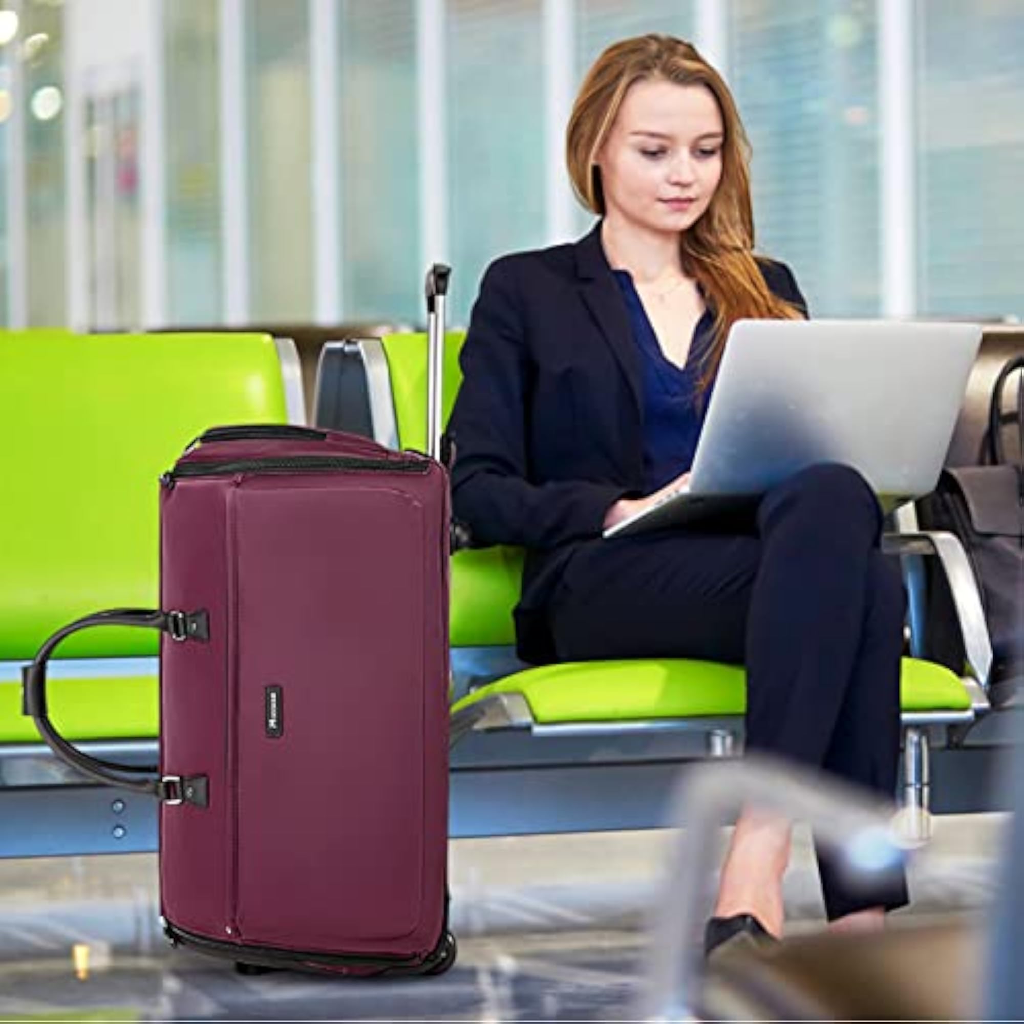 Large Rolling Garment Duffle Bag with Wheels