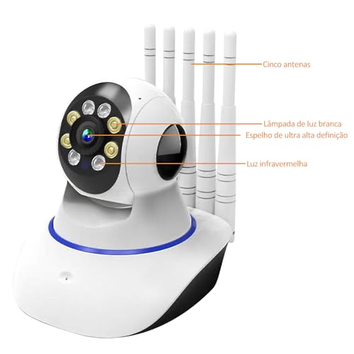 Cámara de Segurança em Casa Transmissão de Dados de Alta Velocidade de 5 Antenas Cámara de Vigilânci