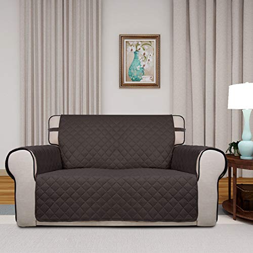 image for PureFit Reversible Quilted Sofa Cover, Water Resistant Medium Slipcove