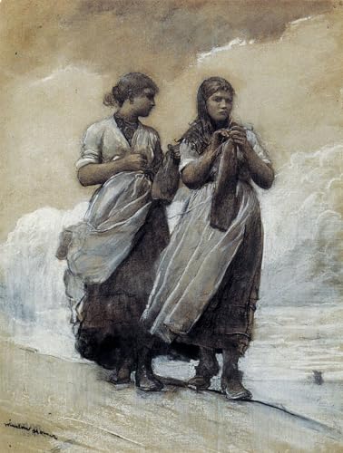 Affiche artistique Fisher Girls par Winslow Homer pour habiller un grand mur vide de salon