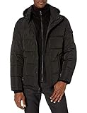 Calvin Klein Men's Alternative Down Puffer Jacket with Bib, black, X-Large