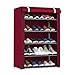 Hong Yi Fei-Shop Portascarpe Scarpe da Scarpe Copertura Non Tessuta Cabina Armadio per Scarpe da stoccaggio Tower, Grande capacità, Antipolvere, Facile da Pulire Scaffale (Color : Red, Size : L)