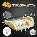 Gaming Chair,Computer Chair with Footrest and Lumbar Support,Breathable PU Leather,4D Lumbar Support and Headrest,360 Degree Swivel Chair with Adjustable Ergonomic Backrest for Adults(Grey) - Image 5