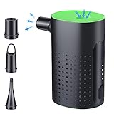 【Es ist vielseitig】Mit dem kabellosen Betrieb von Akku und elektrischer Luftpumpe eignet es sich nicht nur für aufblasbare Matratzen, Schwimmbecken, Flöße, aufblasbare Sofas, Luftkissen, Badewannen, Boote, Schwimmbadespielzeug, Schwimmringe usw. , aber auch für Haushaltsvakuumkompressionsbeutel und andere Produkte, die entleert werden müssen.