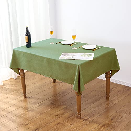 Iofryion Rectangle Tablecloth Linen Tablecloth Heavy Duty Waterproof Satin-Proof Table Cloth Farmhouse Washable Table Covers Decor Tablecloth For Kitchen Outdoor Party, 54'' Round #TOP1