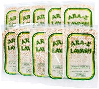 ARA-Z LAVASH FLAT BREAD 10 Packs of 4 (40 Total)