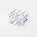 Half-Size Freezer Rack for 16mm Test Tubes - WH - 1 Each