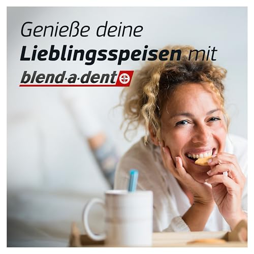 Blend-a-dent Plus Unschlagbare Bisskraft Haftcreme für Voll- und Teilprothesen, Made in Germany, Geschmacksneutral, 4x40g,Weiss
