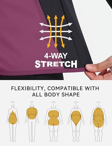 Little Donkey Andy Colete feminino à prova de vento, sem mangas, impermeável, elástico, esportivo pa