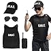 Produktbild Boland 00428 - Kostümset SWAT Agent für Kinder, 4-teilig, Faschingskostüm für Mottoparty, Halloween, Karneval, Polizei