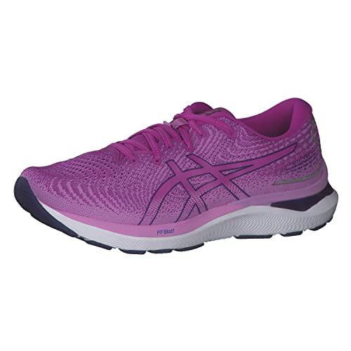 ASICS Cumulus 24 Straßenlaufschuhe für Frauen Schwarz Weiß 39 EU