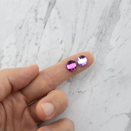 Strass 8 mm globe cut facettés à fond plat pour un éclat durable - 3