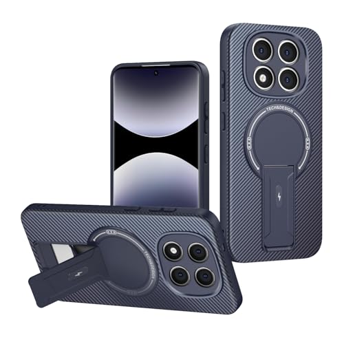 �Ή��@�� for Redmi Note 14 Pro/Note 14 Pro Plus ���C�z���X�^���h 2-in-1�yTPU+PC�z�J�����ی�X�^���h �ϐk�P�[�X Blue