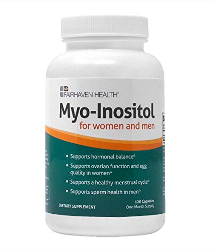 Myo-Inositol for Couples Fertility, 2000mg Dose, Supports Egg Quality, Hormone Balance and Regular Cycles in Women, Supports Sperm Count and Motility in Men, Vitamin B8, 120 Veggie Capsules