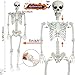 UMEELR 5.9FT Poseable Life Size Skeleton, Plastic Full Size Human Skeleton with Movable Joints for Halloween Garden Party Decoration
