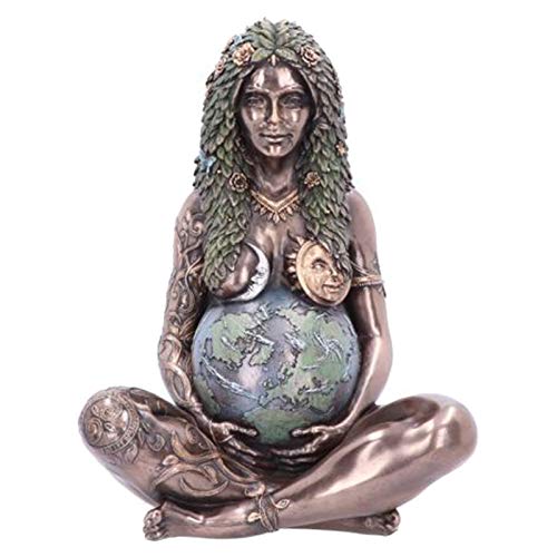 LEFUYAN Estátua de mãe terra, estatueta de mãe de Gaia Terra, enfeite de jardim, coleção de decoraçã