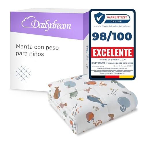 Dailydream Manta Pesada Para Niños, 90 X 120 Cm, 2,5 Kg, Diseño De Espacio, De Algodón 100 , Relleno De Perlas De Cristal, Manta Terapéutica Para Peso Corporal 20-35 Kg