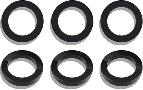 FERRODAY 6-Pack Rubber Gaskets for Carbonation Cap, Flat Smooth Carbonator Cap Washer Gaskers – The Leak-Proof Seal Gaskets for Your Home Brewing & Soda Making Needs