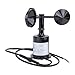 Accuracy 3 Cups Wind Speed Sensor Anemometer for Industry 9 30V with Interference Ability and Lightweight
