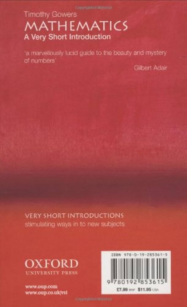 Amazon.co.jp: Mathematics: A Very Short Introduction (Very