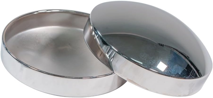 Mytee Products Steel Chrome Axle Wheel Cover Set - Includes (2) Front Hub Caps, (4) Rear Hub Caps, (60) Lug Nut Covers 33mm for Semi Truck | Axle Cover Combo Kit