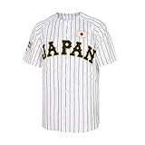 Men's Ohtani #16 Japan Hip Hop Short Sleeves Baseball Jerseys Stitched White Size L