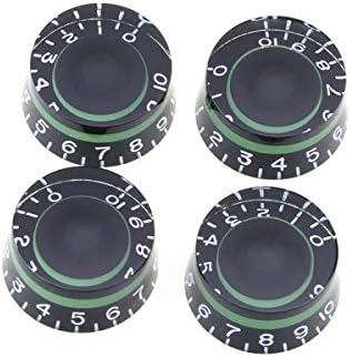Imperial Inch Size Control Speed Knobs for USA Made Les Paul Style Electric Guitar 4 Knobs (Green)
