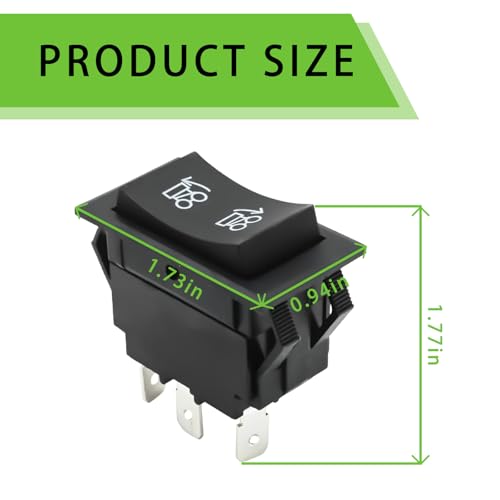 Image of Power Lift Rocker Switch AM116712 AM121387 Compatible with John Deere Gator 1445, 1735, 850D, 550, 855D, 625i, 825i, 6x4, 4x4
