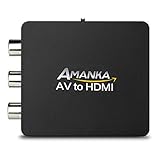 【Gute Kompatibilität】Stützen Sie HDMI 1080p oder 720p Ausgang;Unterstützung PAL, NTSC Standard-TV-Formate Eingang.RCA auf HDMI Adapter für PAL, NTSC3.58, NTSC4.43, SECAM, PAL / M, PAL / N Standard TV-Formate Eingang.