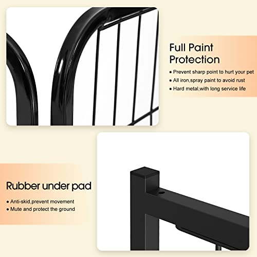 image for BestPet Dog Playpen Indoor 24 inch 8 Panels Metal Dog Pen Pet Dog Fenc