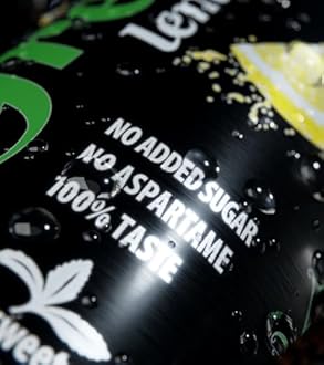 Green Lemonade - Low Calorie Soft Drinks - Sparkling Lemon Flavour with 7% Natural Juice - No Added Sugar, Sweetened with Stevia, No Aspartame - Alternative Fizzy Drink - Bulk Pack 24 Cans x 330ml