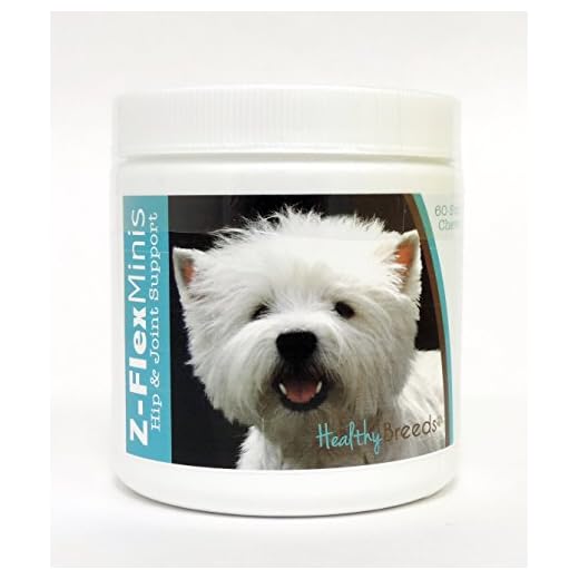 Healthy Breeds West Highland White Terrier Z-Flex Minis Hip and Joint Support Soft Chews 60 Count