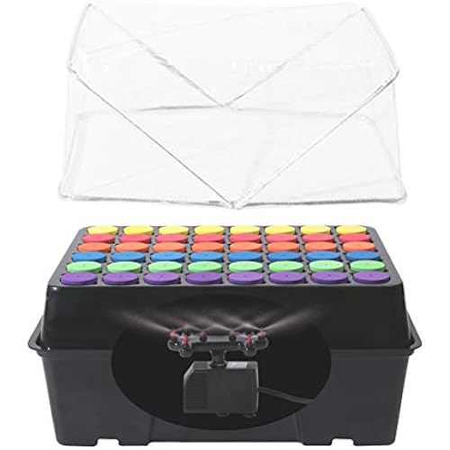 HORTIPOTS Aeroponic Clone Machine 48 Site for Plant Cuttings Propagation Using 2 in Neoprene Inserts