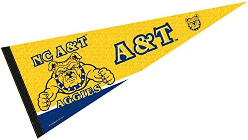Aazon.co : North Carolina A&T Aggies Pennant Flag And Wall Tack Ount...