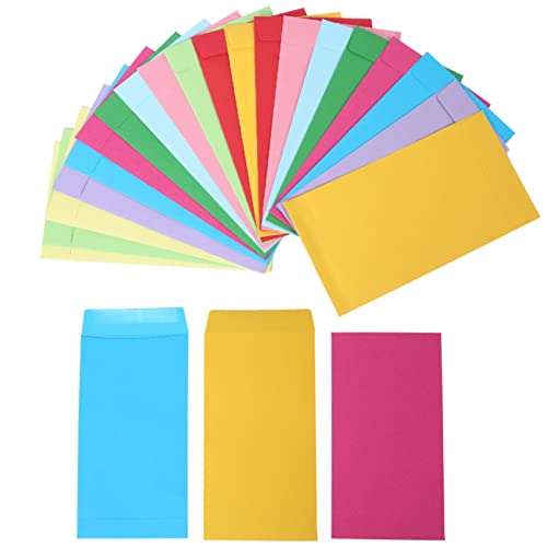100 Pack Colorful Money Envelopes For Cash 4 X 7 In, Cash Envelopes, Envelopes Money Saving Challenge,Payroll, Money Saving, Coins, Currency, 100Gsm (10 Colors) #TOP10