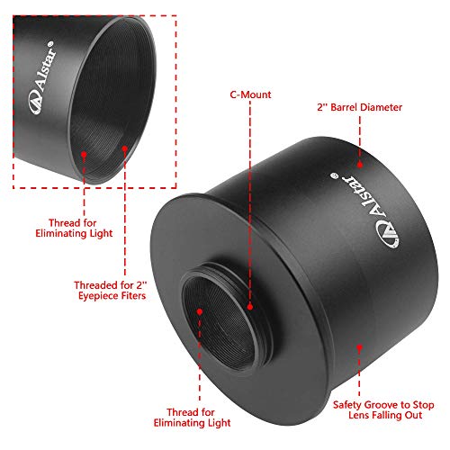 Adaptador C Mount Alstar de 2 pulgadas para astrofotografía de cielo profundo 2