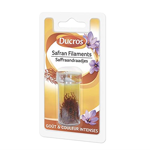 DUCROS - Safran de qualité supérieure en filaments - 0.35g pour sublimer vos plats - Épice rare et puissante pour une cuisine raffinée. - Lot De 3 - Vendu Par Lot