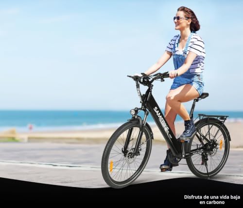 Miniatura 9 de Samebike Bicicleta Eléctrica Adultos, 27.5 E-Bike Con Pedaleo Asistido Batería 36v 15ah 150kg Carga Máxima, Bici Eléctricas De Montaña Para Mujeres Hombres Grey