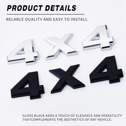 Image of CONGCONG Matte Black 4X4 Rear Tail Gate Emblem 93495-EA80A,Fit for Nissan 2007-2015 Titan / 2005-2021 Frontier /2008-2011 Xterra.(Matte Black)