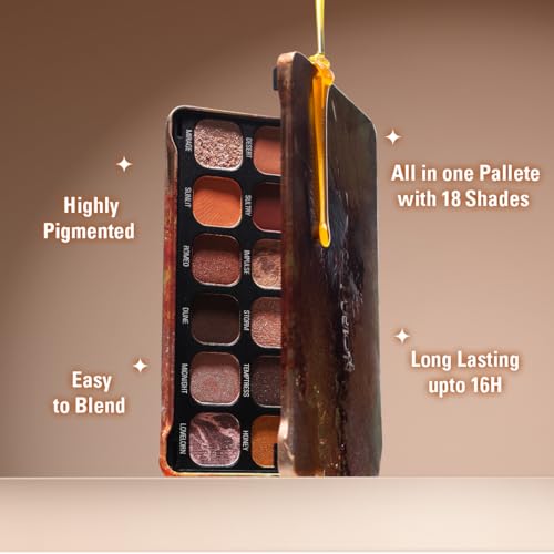 Image of Makeup Revolution Forever Flawless Bronze Eyeshadow Palette | Highly Pigmented Matte & Shimmer Shades | Long Lasting Blendable Eye Makeup Palette | Party & Everyday Glam | Travel Friendly