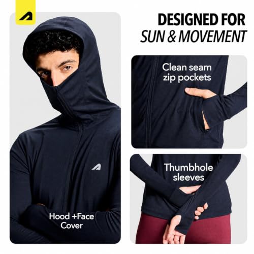 Image of Boldfit Sunscreen Jacket for Men UV Protection Jacket for Men Lightweight Breathable Quick Dry Polyester Full Sleeve Sun Protection Running Jacket Travel,Trekking, Outdoor Summer Wear